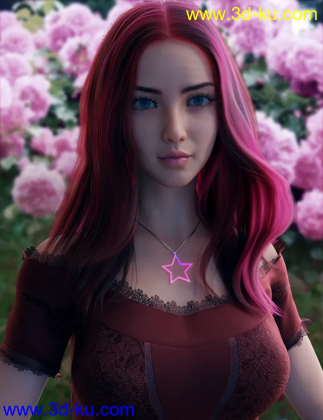 Vo Rose for Genesis 8.1 Female模型的图片1