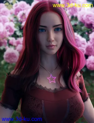 3D打印模型Vo Rose for Genesis 8.1 Female的图片
