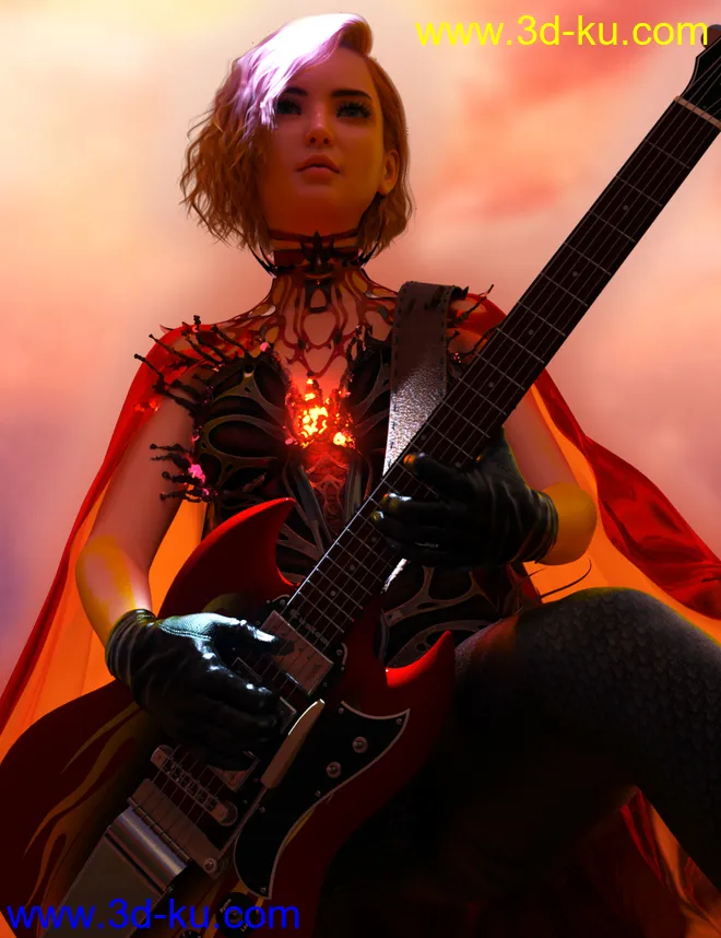 Vo Rose for Genesis 8.1 Female模型的图片3