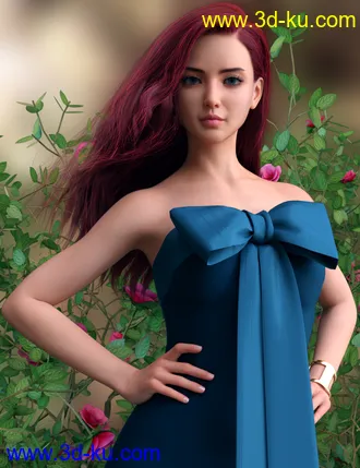3D打印模型Vo Rose for Genesis 8.1 Female的图片