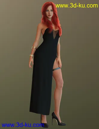 3D打印模型Vo Rose for Genesis 8.1 Female的图片