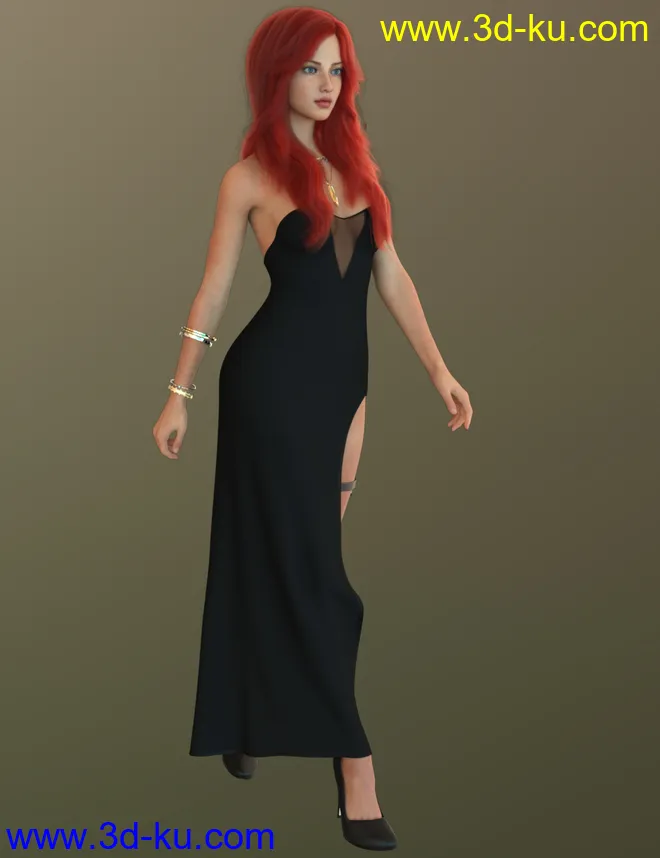 Vo Rose for Genesis 8.1 Female模型的图片8