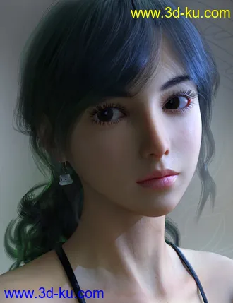 3D打印模型Vo Xiao Hua HD and Hair for Genesis 8.1 Female的图片