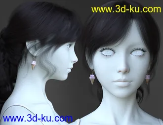 3D打印模型Vo Xiao Hua HD and Hair for Genesis 8.1 Female的图片