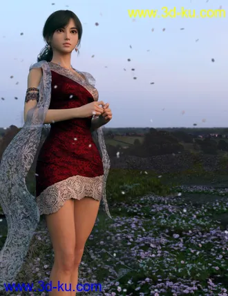 3D打印模型Vo Xiao Hua HD and Hair for Genesis 8.1 Female的图片