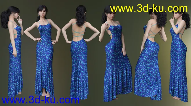 Vo Xiao Hua HD and Hair for Genesis 8.1 Female模型的图片14