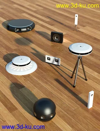 3D打印模型VR Cameras for Genesis 8 Male and Female的图片
