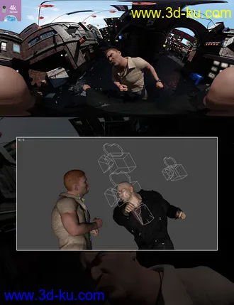 3D打印模型VR Cameras for Genesis 8 Male and Female的图片