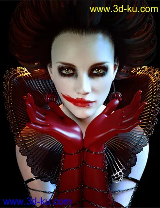 3D打印模型VYK dForce High Collar Peplum的图片