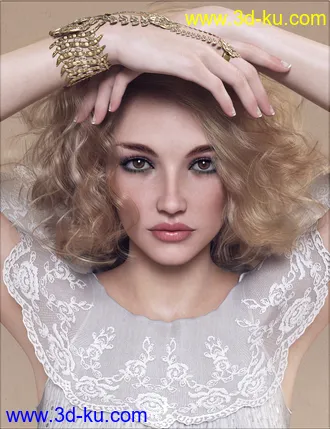 3D打印模型VYK dForce High Collar Peplum的图片