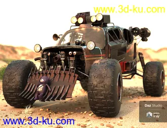 3D打印模型Wasteland Plane Car的图片