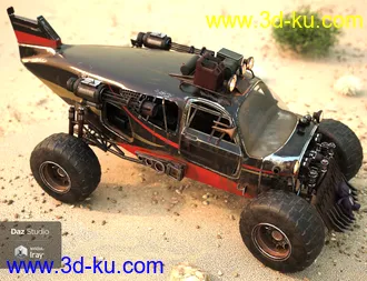 3D打印模型Wasteland Plane Car的图片