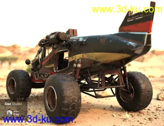 3D打印模型Wasteland Plane Car的图片