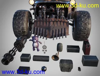 3D打印模型Wasteland Plane Car的图片