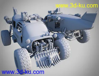 3D打印模型Wasteland Plane Car的图片