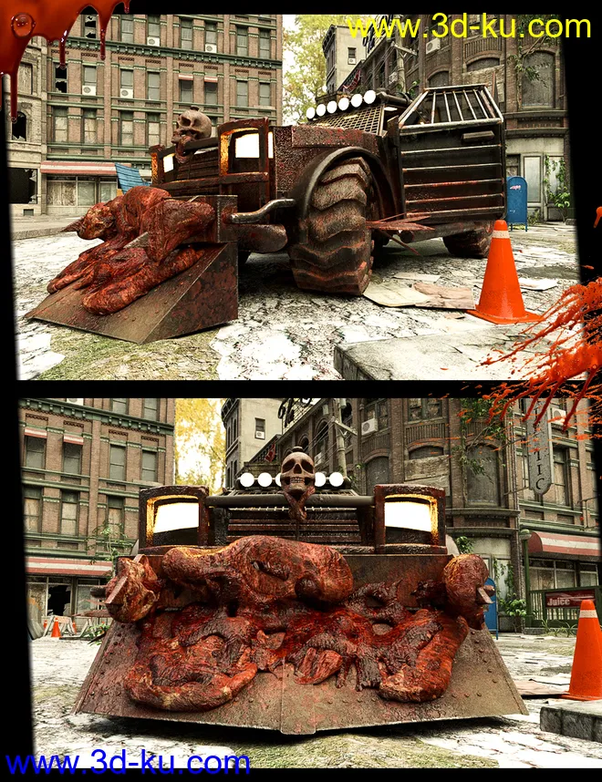 Wasteland Post Apocalyptic Car模型的图片1