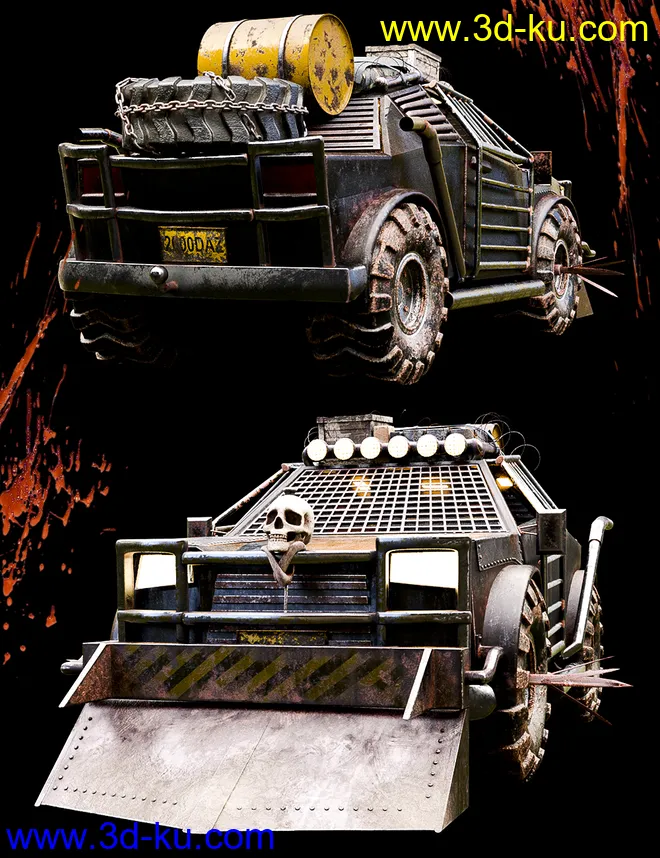 Wasteland Post Apocalyptic Car模型的图片2