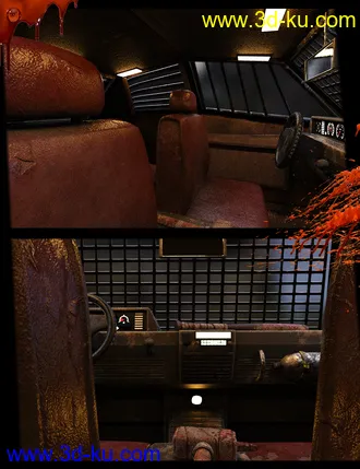 3D打印模型Wasteland Post Apocalyptic Car的图片