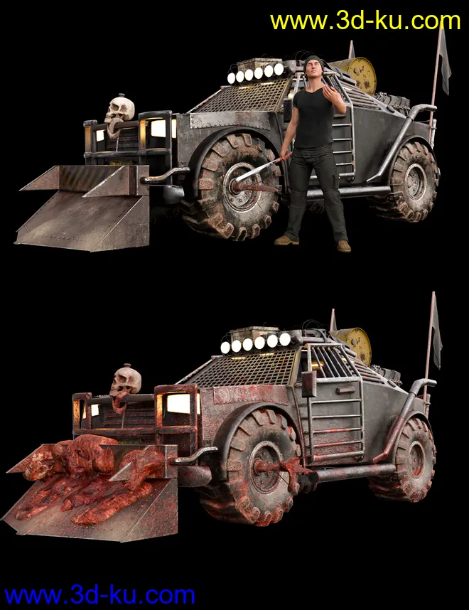 Wasteland Post Apocalyptic Car模型的图片6