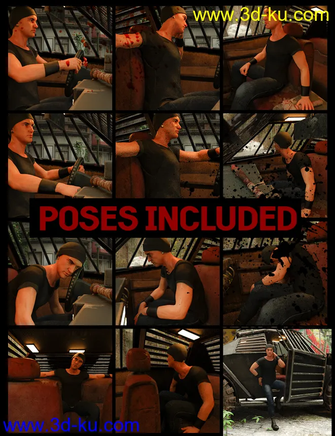 Wasteland Post Apocalyptic Car模型的图片9