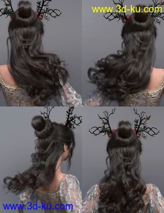 3D打印模型Wen Hair for Genesis 8.1 Female的图片