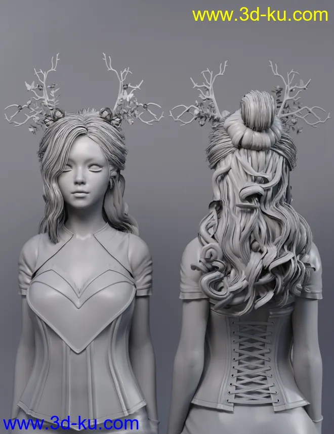 Wen Hair for Genesis 8.1 Female模型的图片4