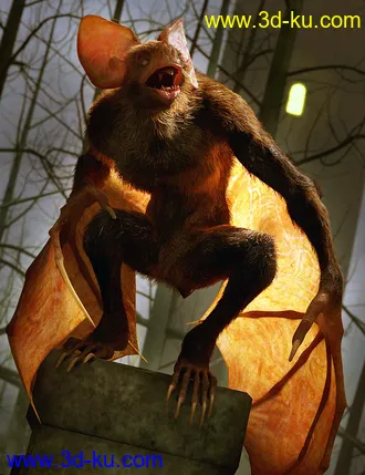 3D打印模型Werebat HD for Genesis 8.1 Male的图片