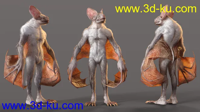 Werebat HD for Genesis 8.1 Male模型的图片3