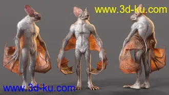 3D打印模型Werebat HD for Genesis 8.1 Male的图片