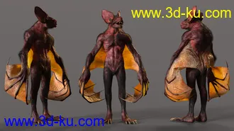 3D打印模型Werebat HD for Genesis 8.1 Male的图片
