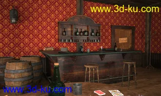 3D打印模型West Saloon的图片