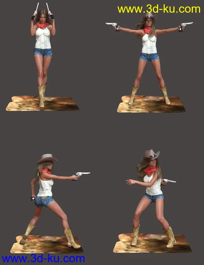 Western Poses for Genesis 8 Female模型的图片5