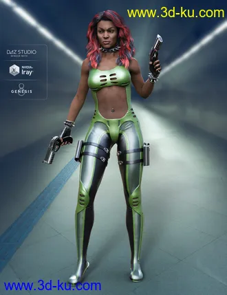 3D打印模型Widow Slayer for Genesis 8 Female(s)的图片