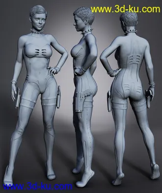 3D打印模型Widow Slayer for Genesis 8 Female(s)的图片