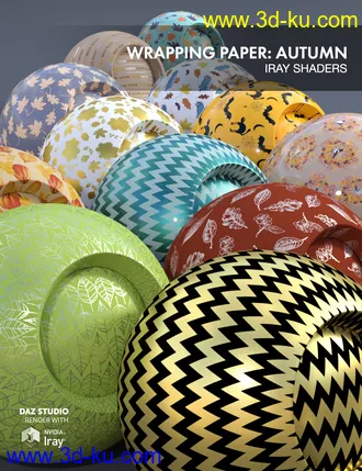 3D打印模型Wrapping Paper - Autumn的图片