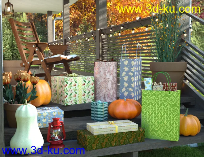 Wrapping Paper - Autumn模型的图片2