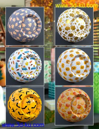 3D打印模型Wrapping Paper - Autumn的图片