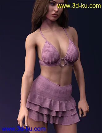 3D打印模型X-Fashion dForce Embroidery Style Set for Genesis 8 and 8.1 Females的图片