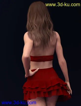 3D打印模型X-Fashion dForce Embroidery Style Set for Genesis 8 and 8.1 Females的图片