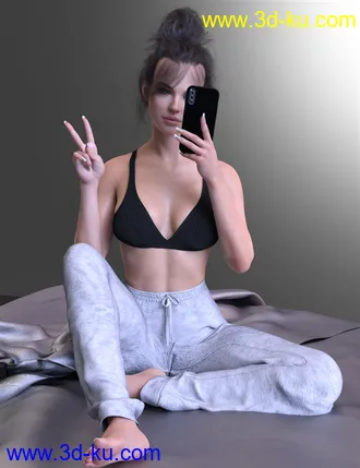 3D打印模型X-Fashion Lazy Outfit for Genesis 8 and 8.1 Females的图片
