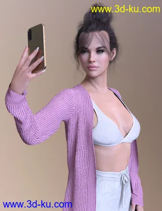 3D打印模型X-Fashion Lazy Outfit for Genesis 8 and 8.1 Females的图片
