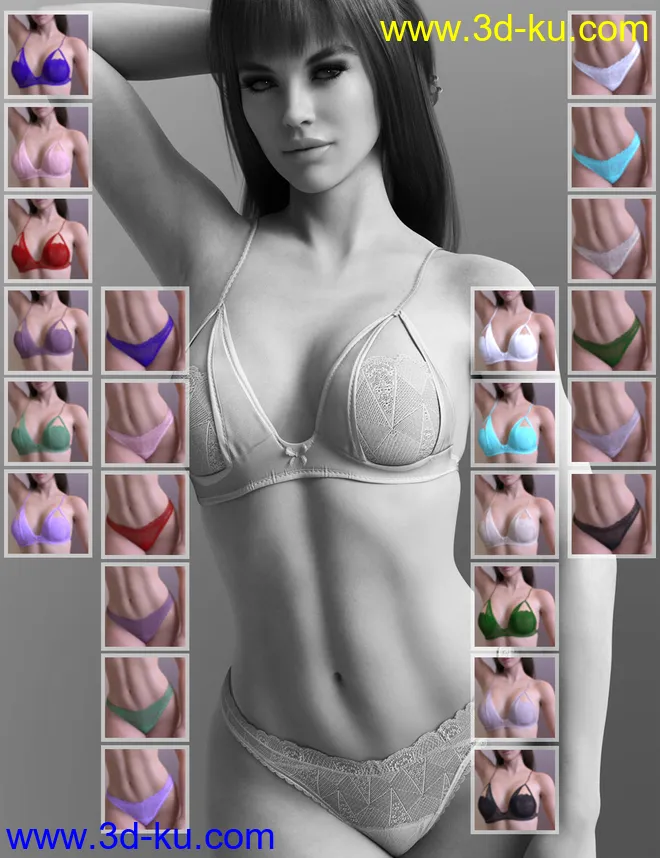 X-Fashion Lightweight Lingerie Set模型的图片4