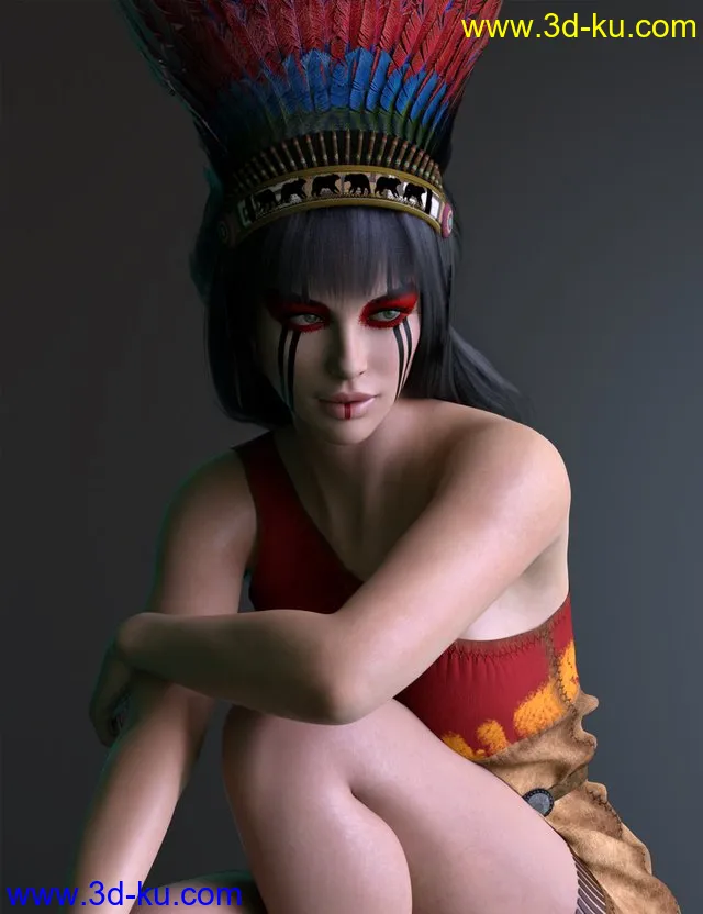 X-Fashion Native Set for Genesis 8 Females模型的图片1