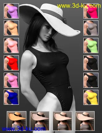 3D打印模型X-Fashion Pretty Swimsuit for Genesis 8 Female(s)的图片