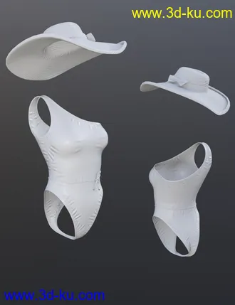 3D打印模型X-Fashion Pretty Swimsuit for Genesis 8 Female(s)的图片