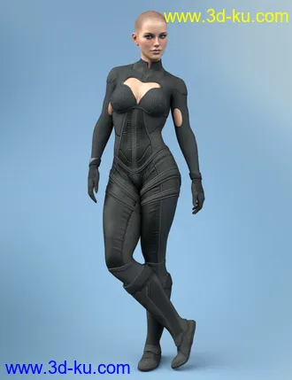 3D打印模型X-Fashion Sci Bodysuit 09 for Genesis 8 Females的图片