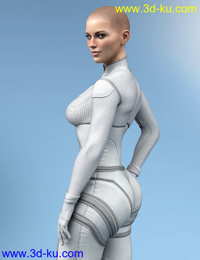 X-Fashion Sci Bodysuit 09 for Genesis 8 Females模型的图片4