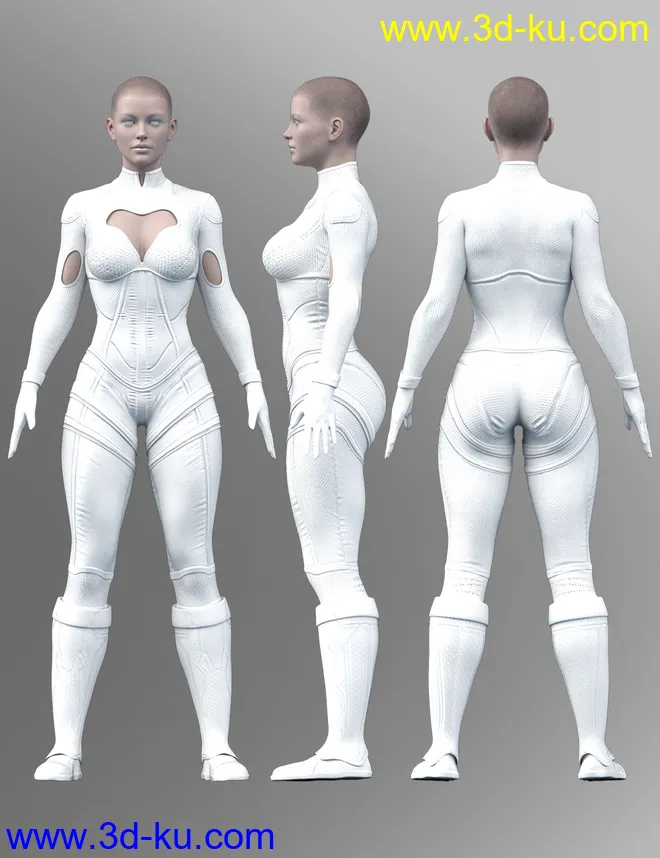 X-Fashion Sci Bodysuit 09 for Genesis 8 Females模型的图片7