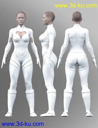 3D打印模型X-Fashion Sci Bodysuit 09 for Genesis 8 Females的图片