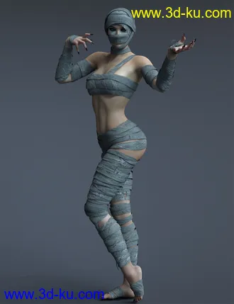 3D打印模型X-Fashion The Mummy Genesis 8 and 8.1 Females的图片